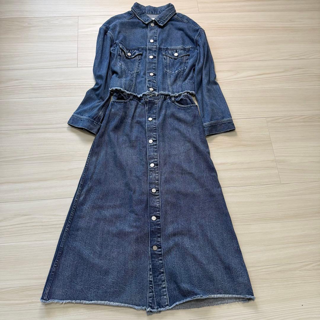 【極美品✨】AMERI 21SS 4WAY DENIM DRESS COAT