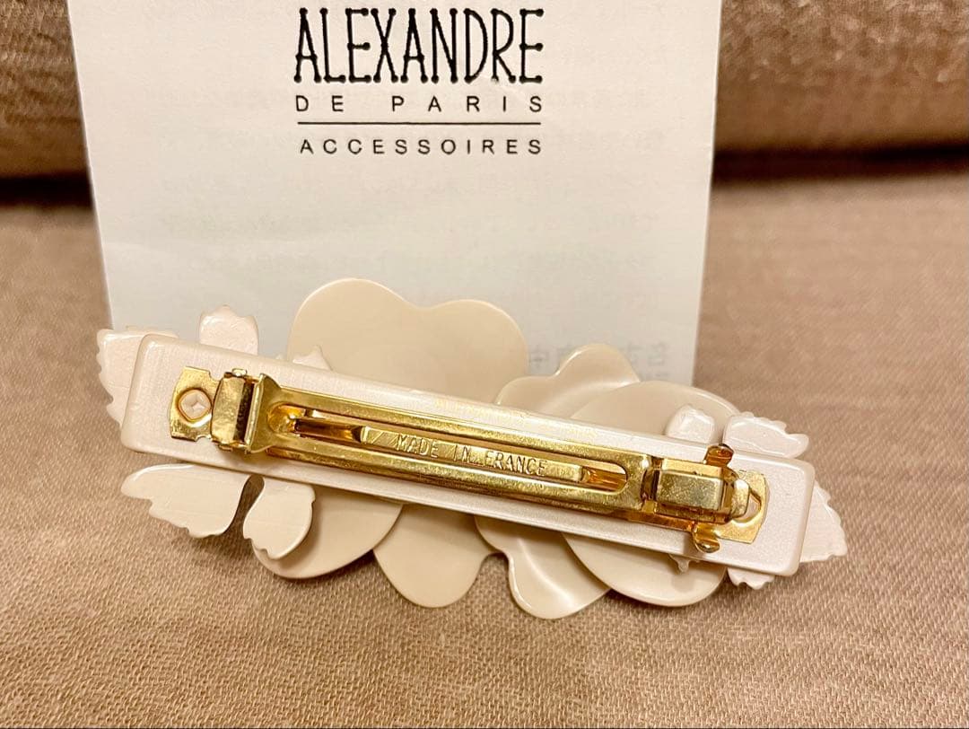 ALEXANDRE DE PARIS 花　ヘア　バレッタ　アレクサンドル　バラ