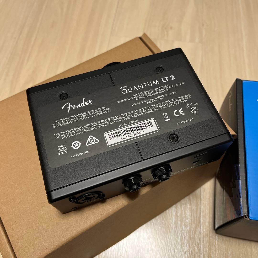 Fender Quantum LT2 オーディオインターフェイス　USB-C