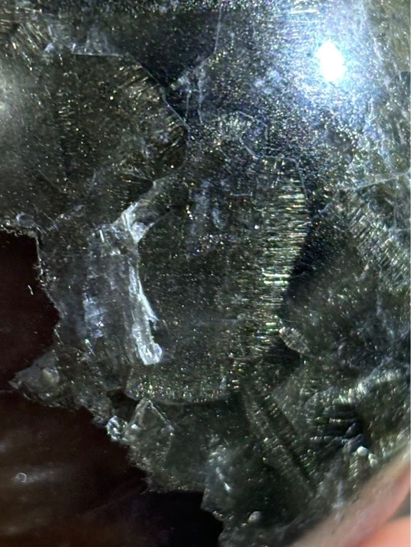 凄くレア　高品質　ルチル　フローライト　パイライト　共生　スフィア