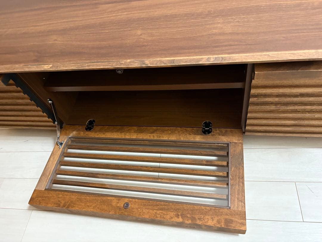 大川家具　サンコウ　格子 ルーバー テレビボード テレビ台 120センチ