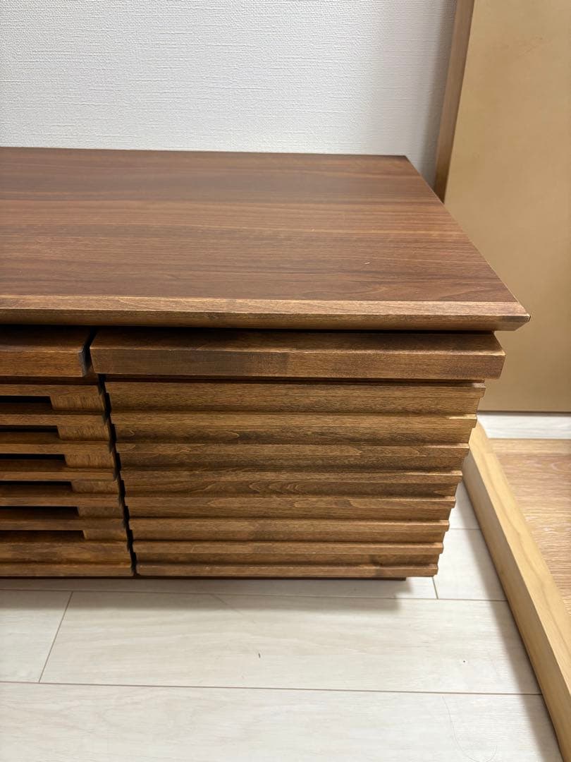 大川家具　サンコウ　格子 ルーバー テレビボード テレビ台 120センチ