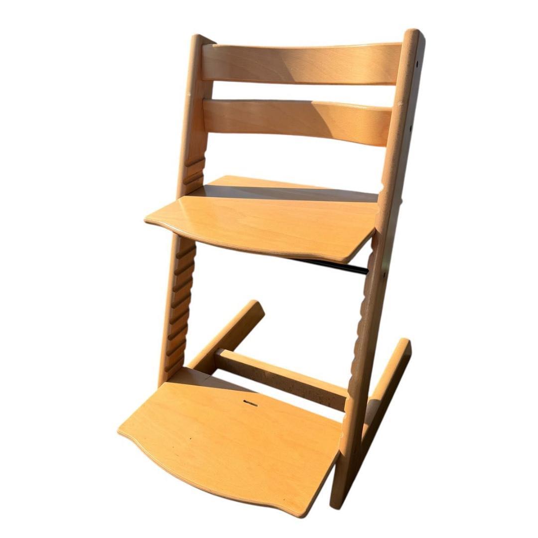 【美品：組立済】STOKKE SN6 トリップトラップ ナチュラル　127-4