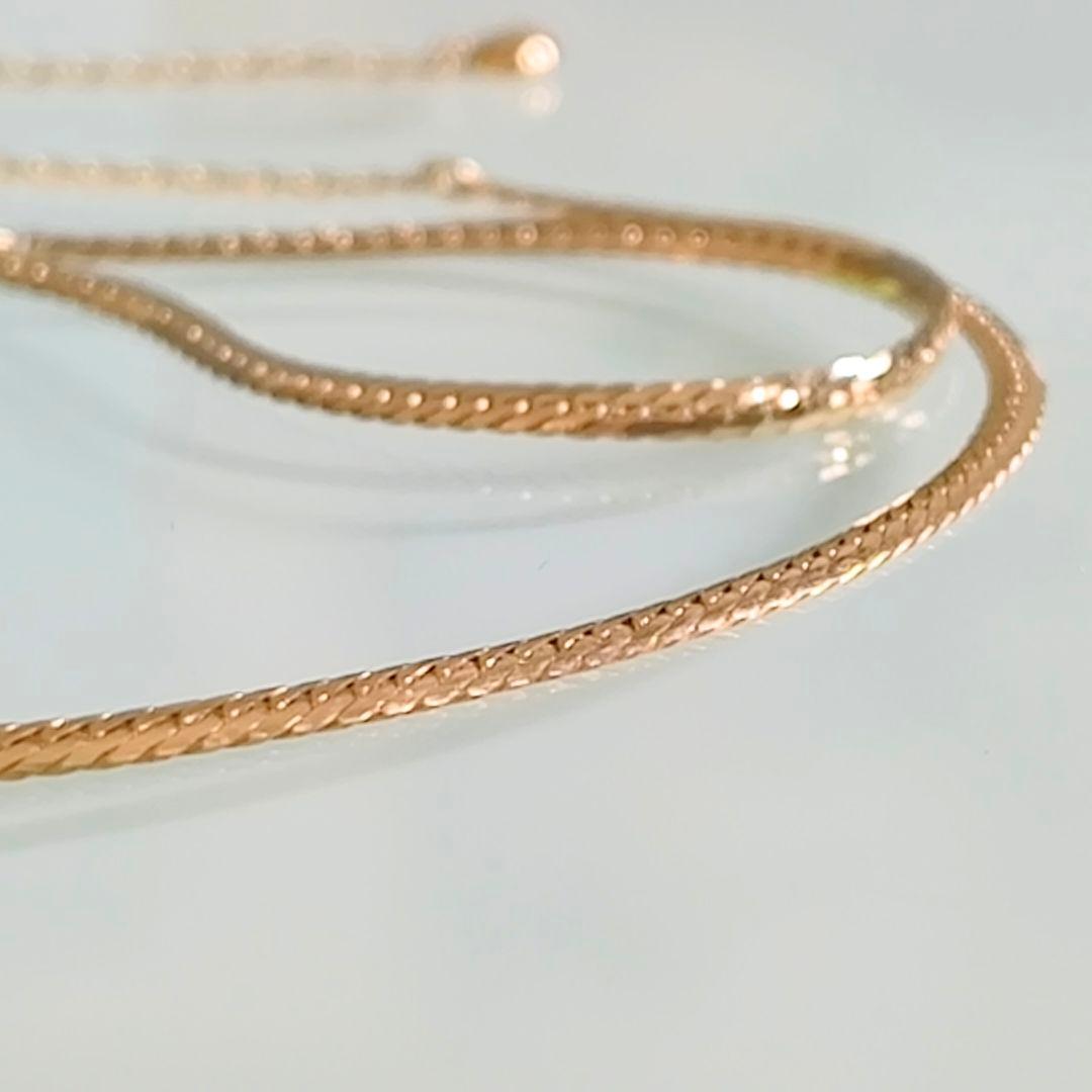 スタージュエリー　K10　ヘリンボーン　ムーンセッティング　ダイヤ　ネックレス