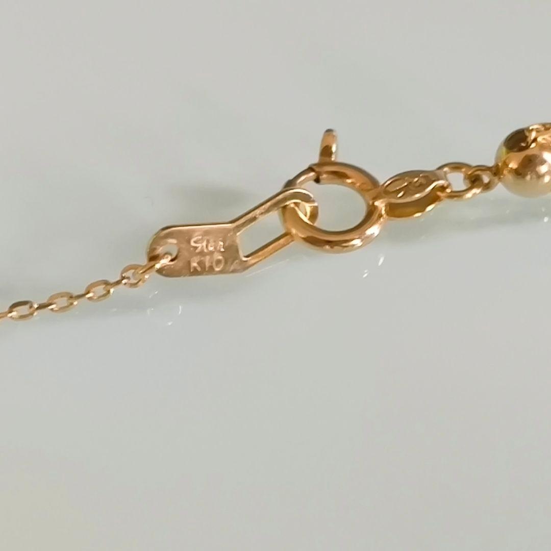 スタージュエリー　K10　ヘリンボーン　ムーンセッティング　ダイヤ　ネックレス