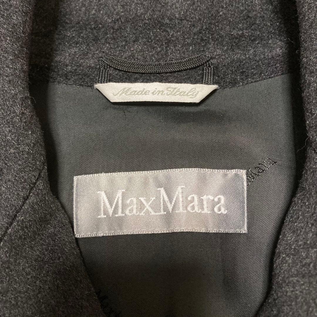 maxmara マックスマーラ 白タグ ダブル ピーコート 44 ダブル