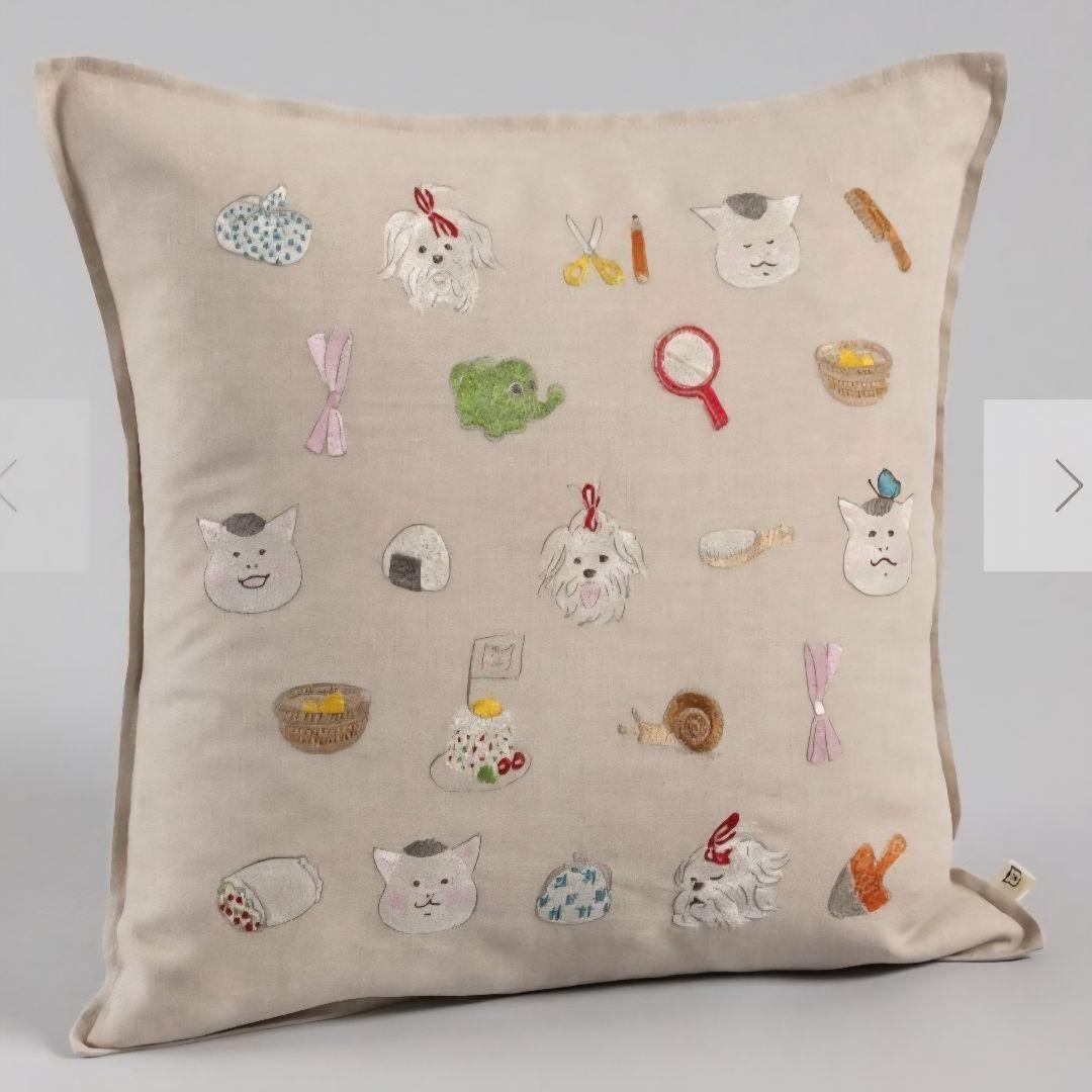 【未使用】猫村さん Coral & Tuskクッションカバー 40x40 cm