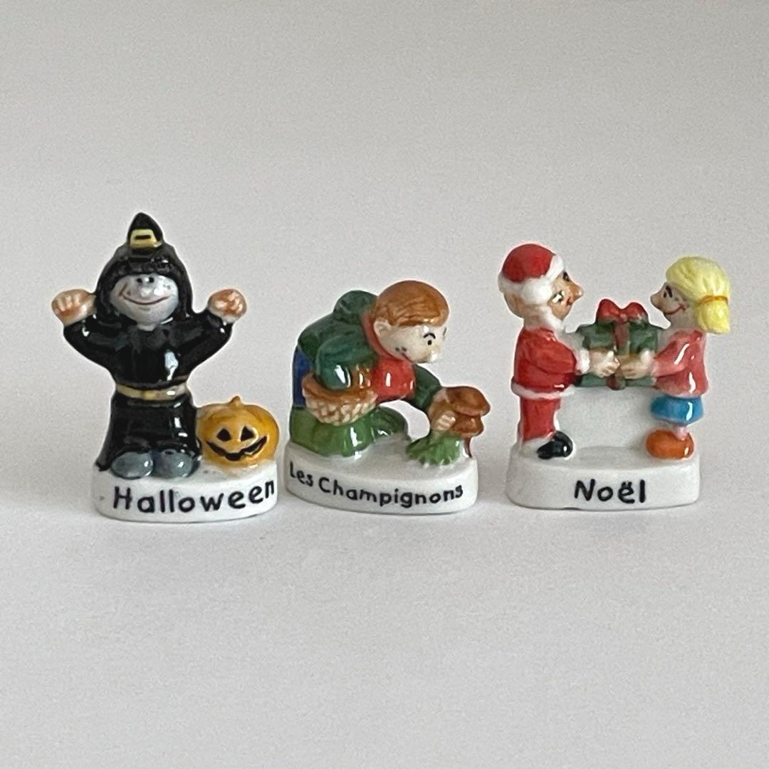 子供達の12ヶ月　フェーブ　ヴィンテージ　フランス　陶器　ミニチュア　置物