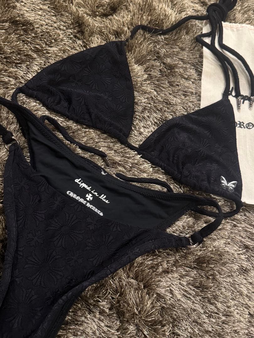 CRIME HEARTS ブラックビキニ 収納袋付き