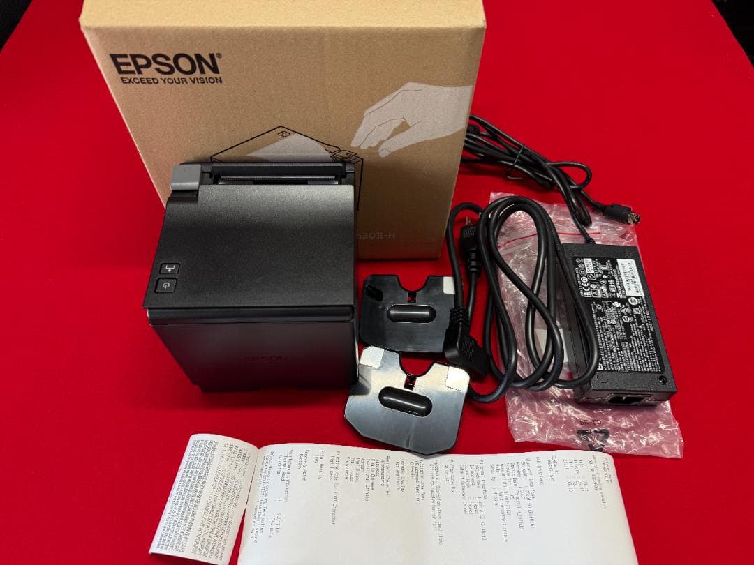 使用極少 EPSON TM-m30Ⅱ-H ブラック レシートプリンター ⑪
