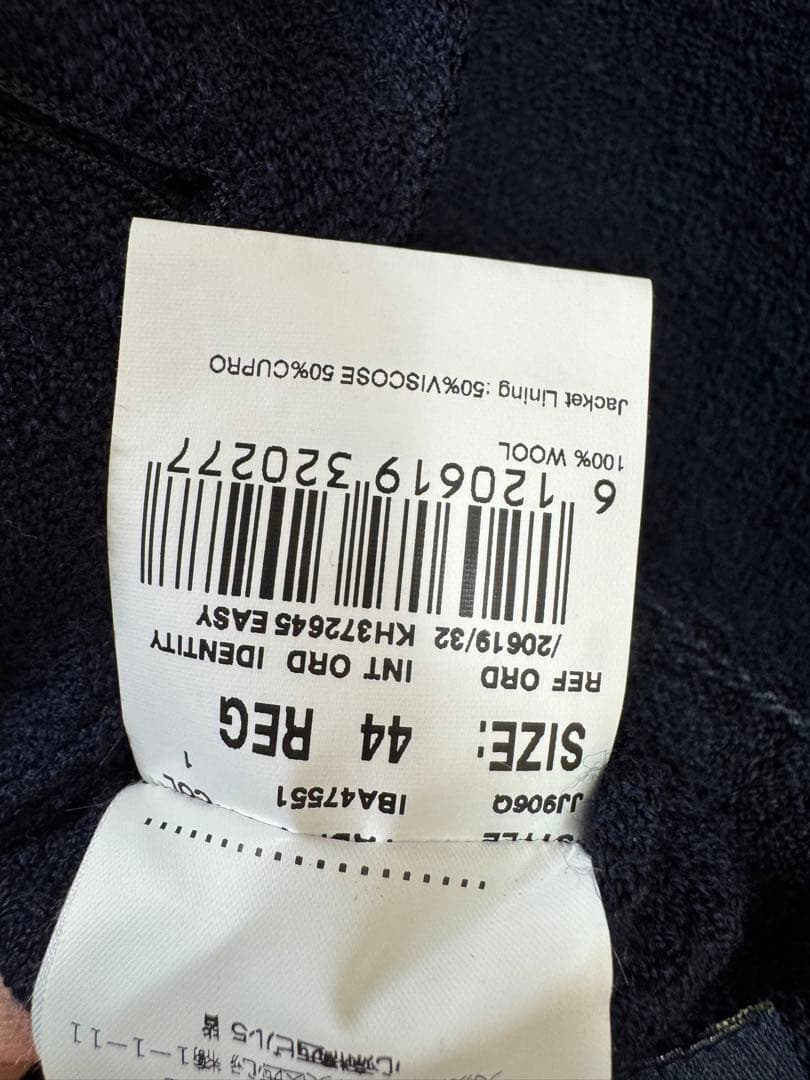 LARDINI ダークネイビー ダブルブレストジャケット