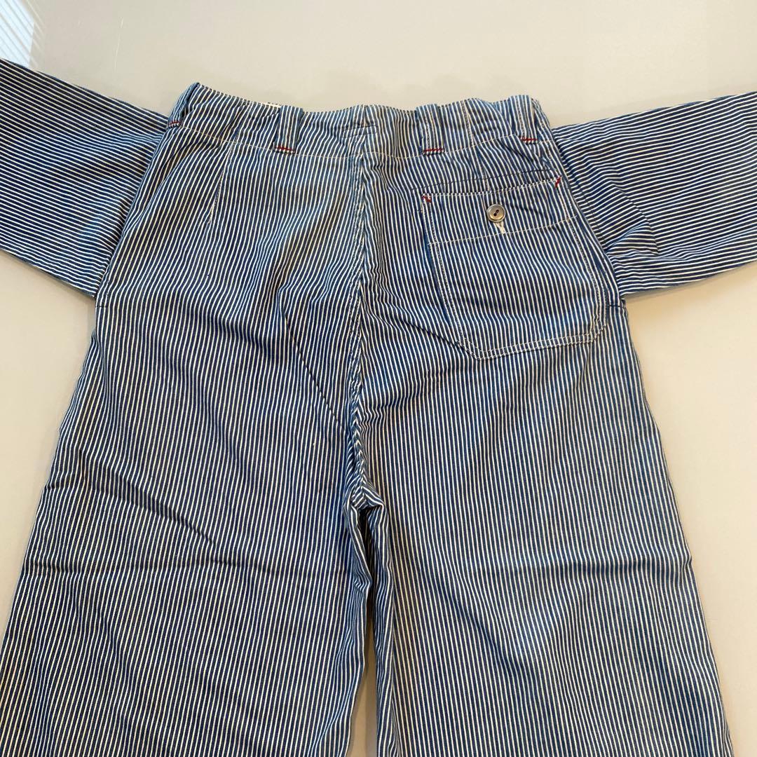 KAPITAL、ストライプ ハーフパンツ 、S、ウエストリボン付き