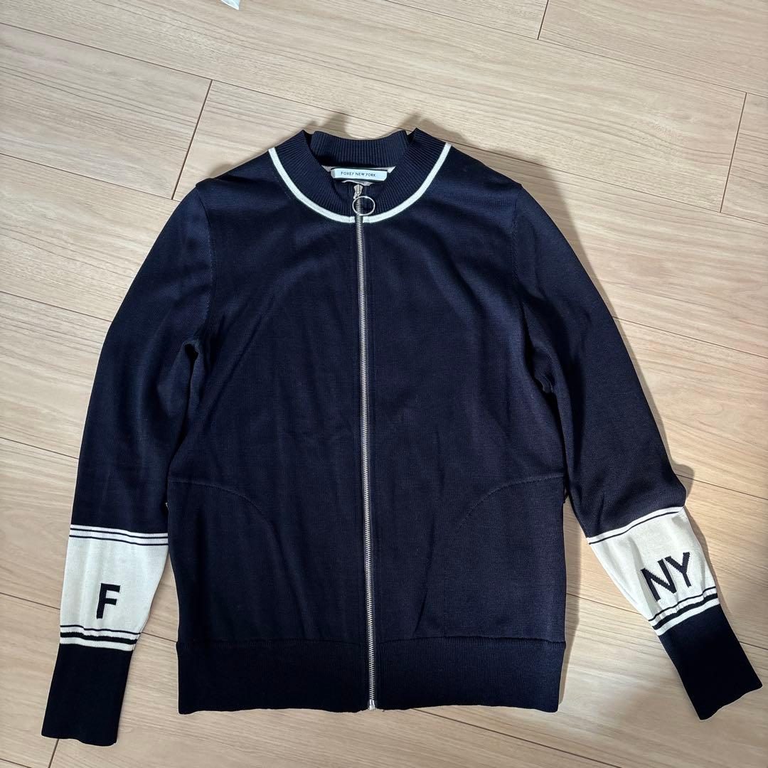 ゆんFOXEY NEW YORK SPORTSジップアップカーディガン