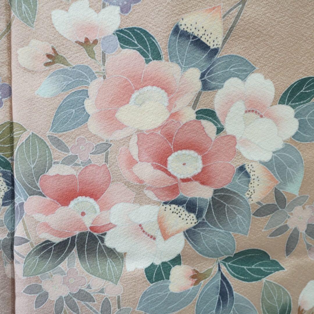 訪問着フルセット　正絹　落款　卒業式　入学式　【訪問着、袋帯、帯締め、帯揚げ】