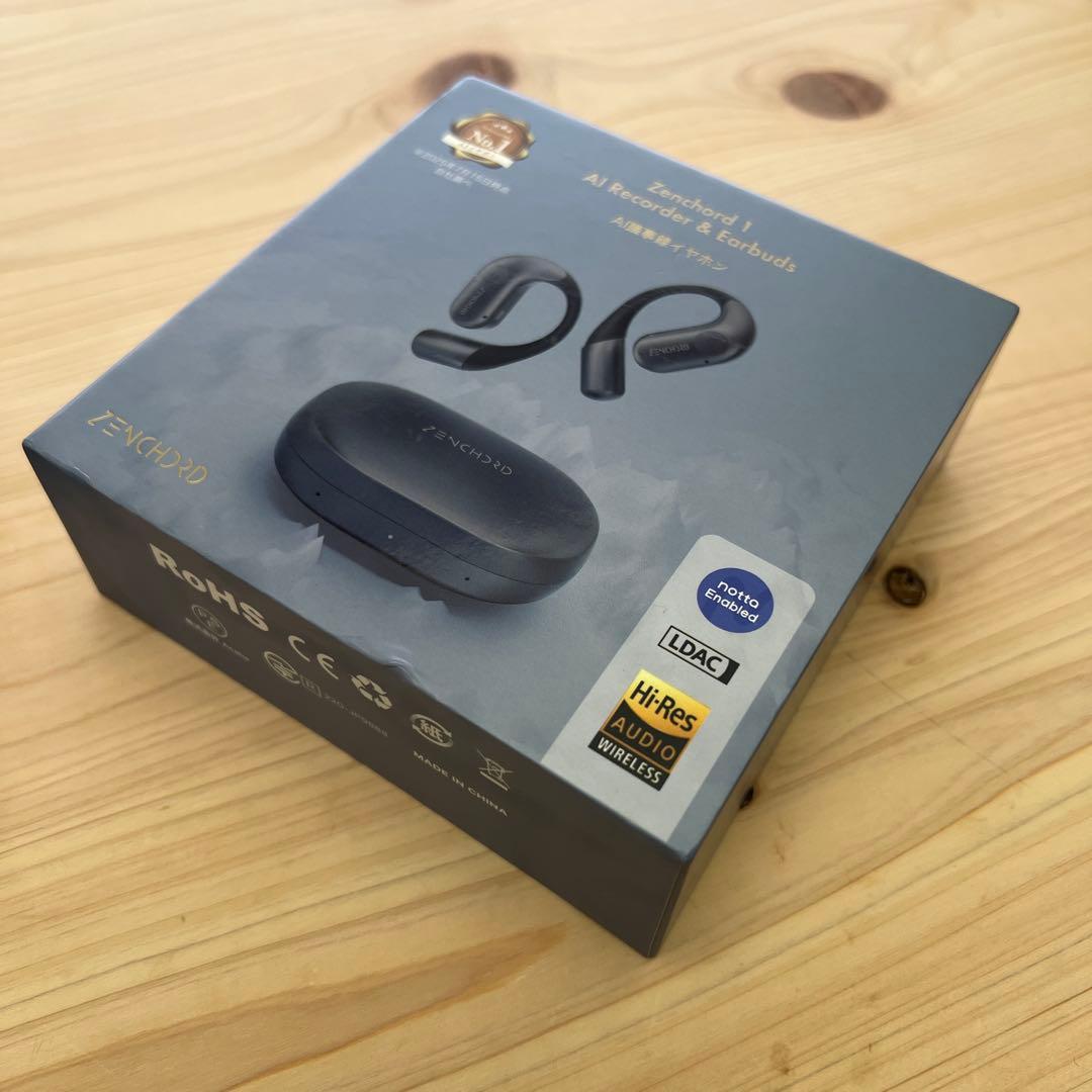 【開封・動作確認のみ】Zenchord 1 AIレコーダー & イヤフォン