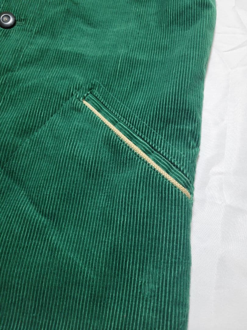 Weirdo コーデュロイ ベスト M glad hand グリーン