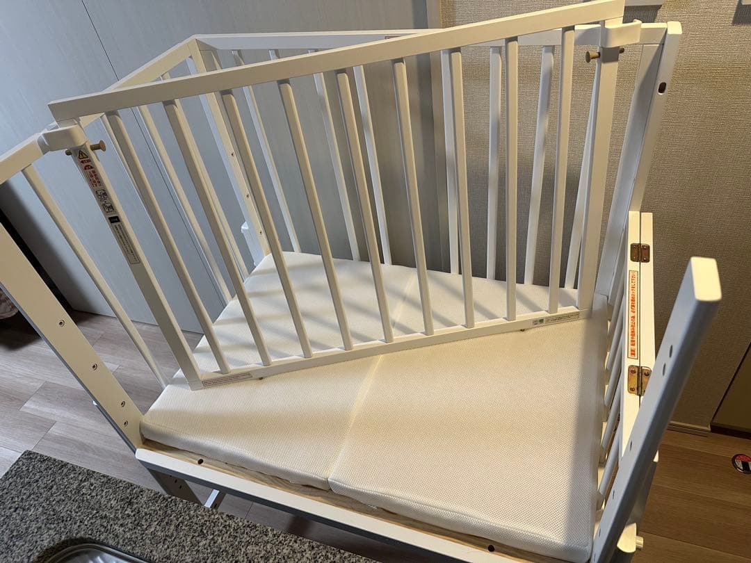 そいねーるミニ(マットレス付き)　ベビーベッド