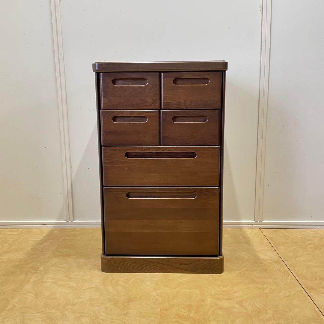 マルヨシ民芸家具 4段 6杯 チェスト 引き出し 電話台 キャビネット 収納