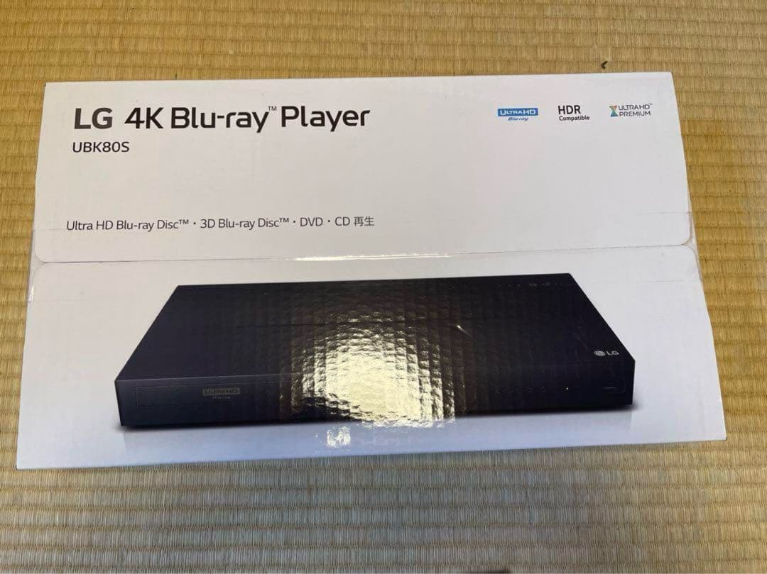 LG 4K Blu-ray Player UBK80S 新品未開封