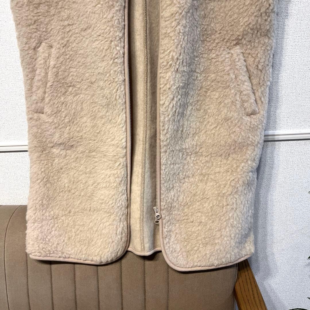 【新品タグ付き】ポーランド製 コールドブレイカー ボアロングベスト 羊毛 ウール