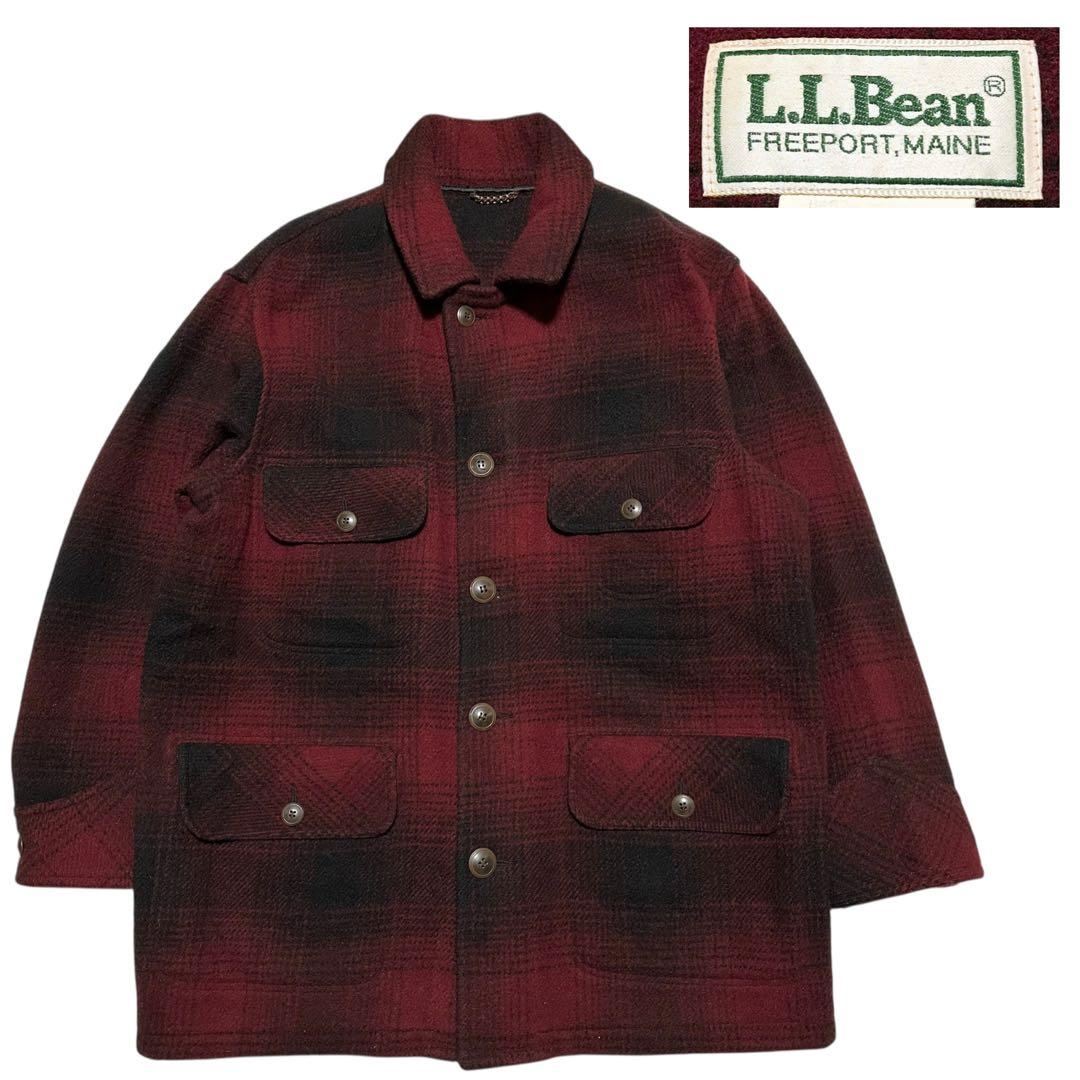 USA製　80s エルエルビーン　オンブレ　ジャケット　カーバーオール