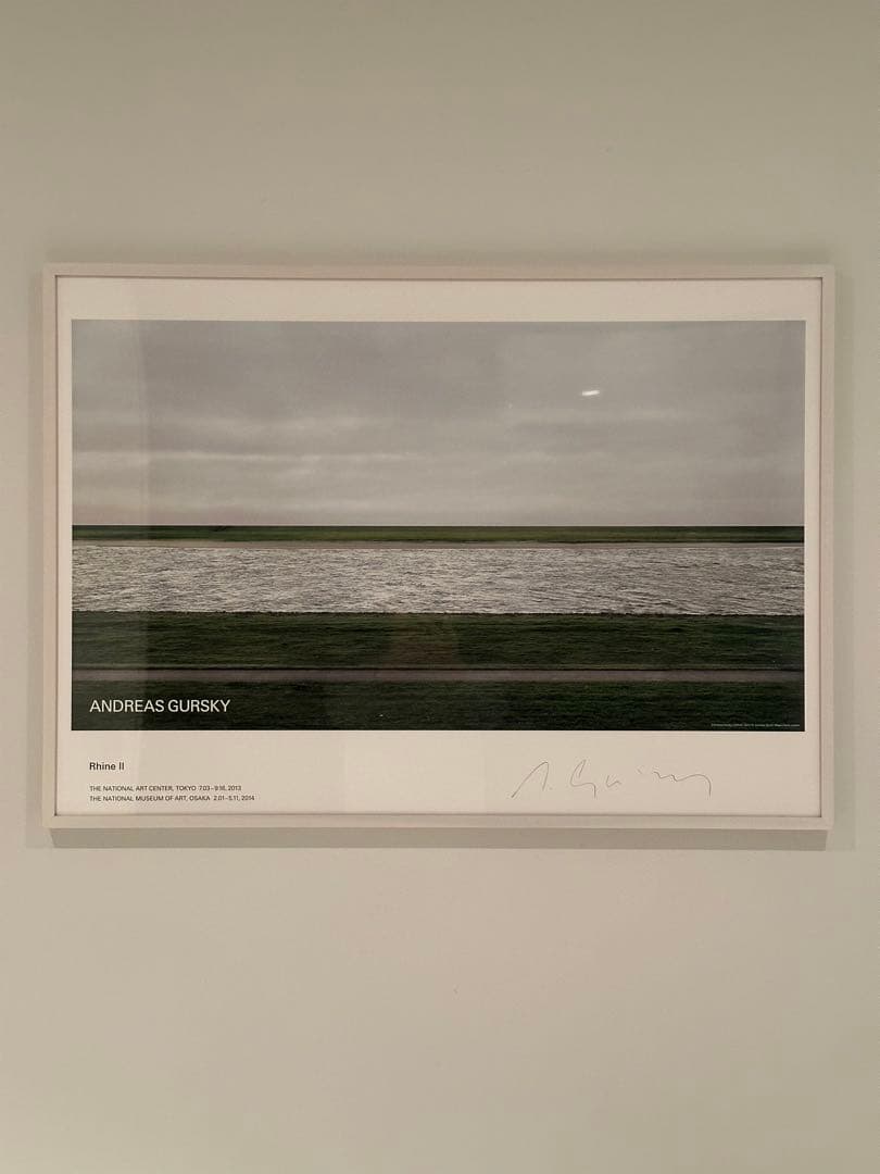 ANDREAS GURSKY サイン入り「ライン 川II」