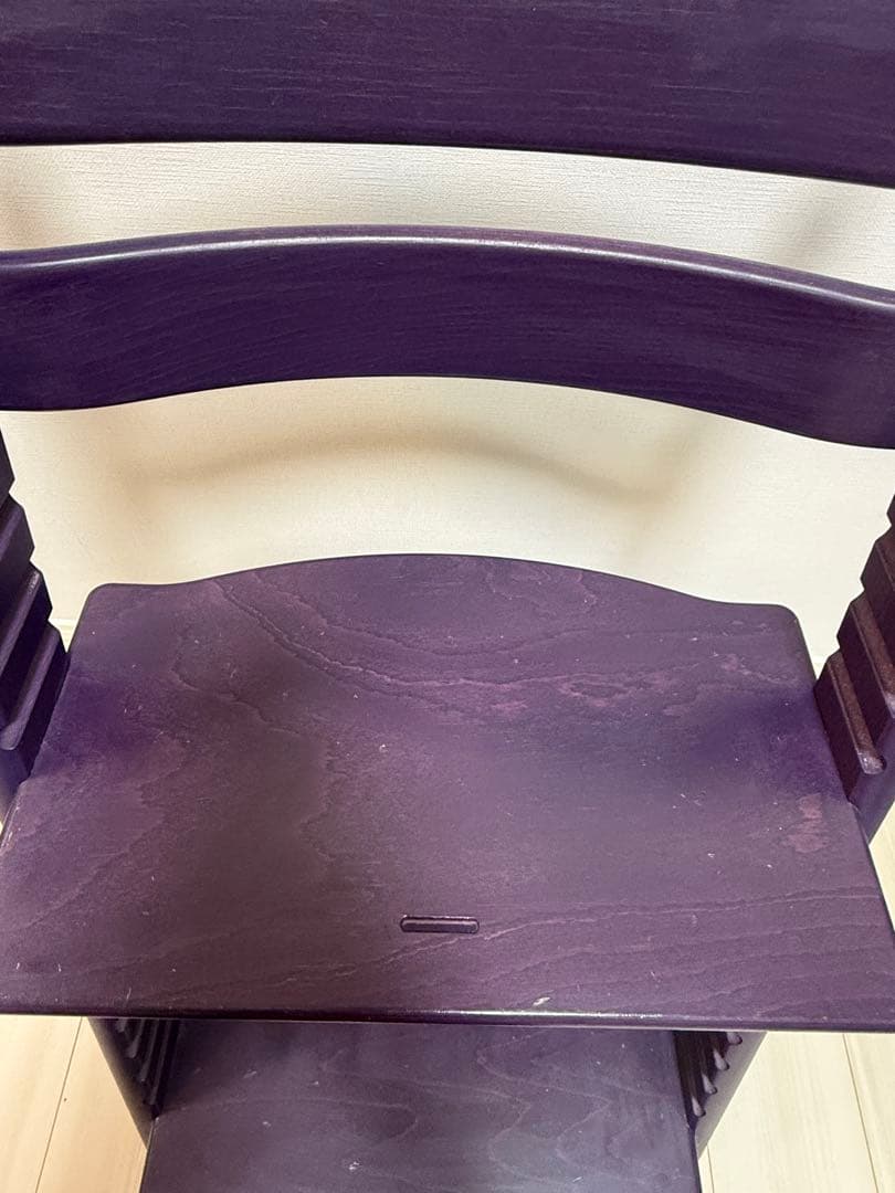 ストッケ トリップトラップ 希少パープル 説明書あり美品