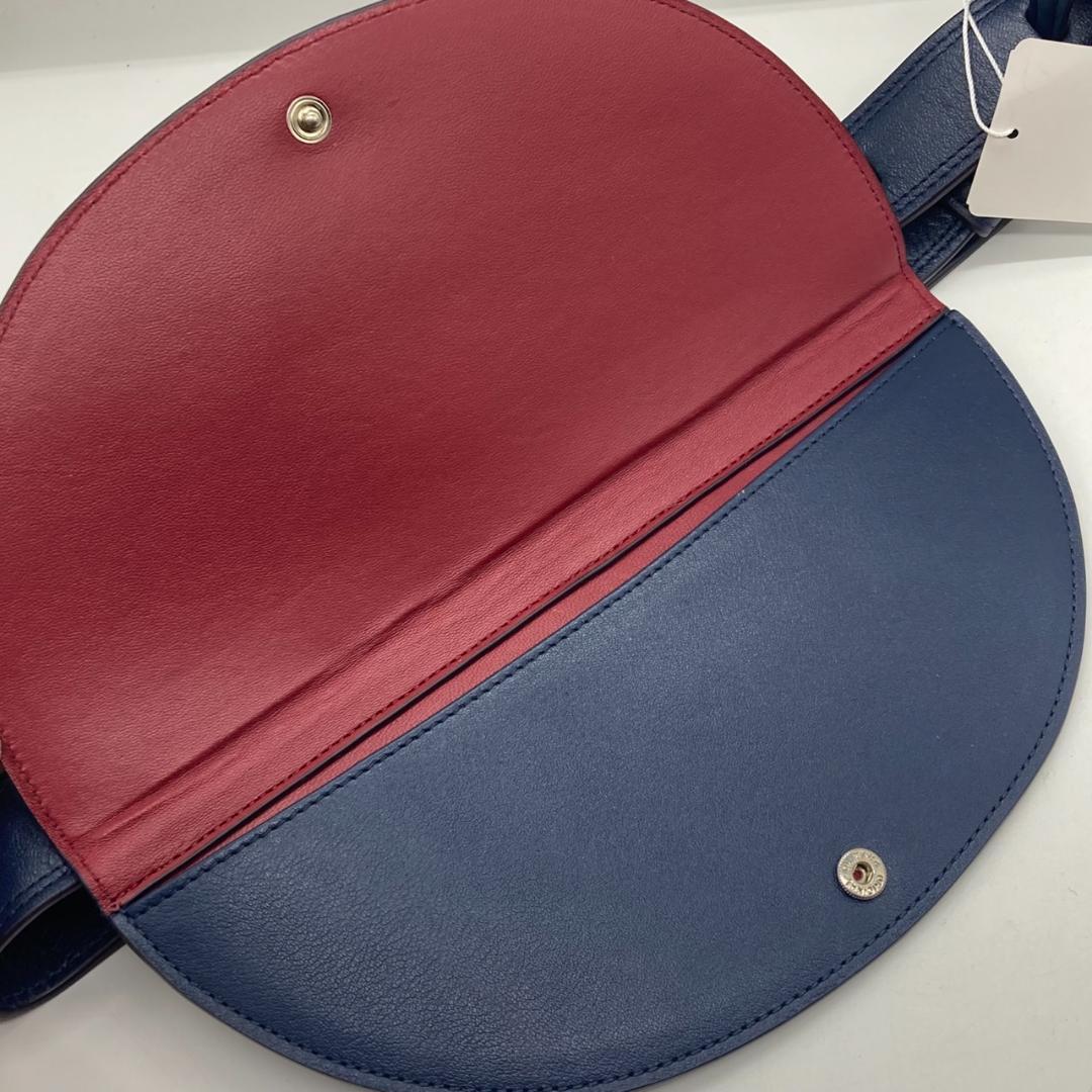 ▼J＆M　DAVIDSON 　ウエストポーチ　牛革　レザーバッグ