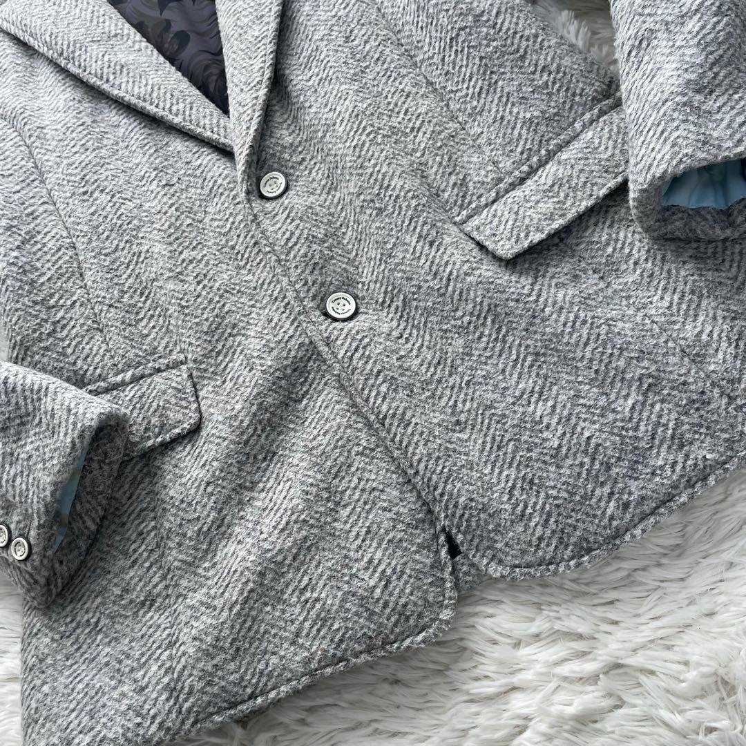 極美品✨トミーバハマ　テーラードジャケット　肉厚ダウン　ヘリンボーン　裏地　XL