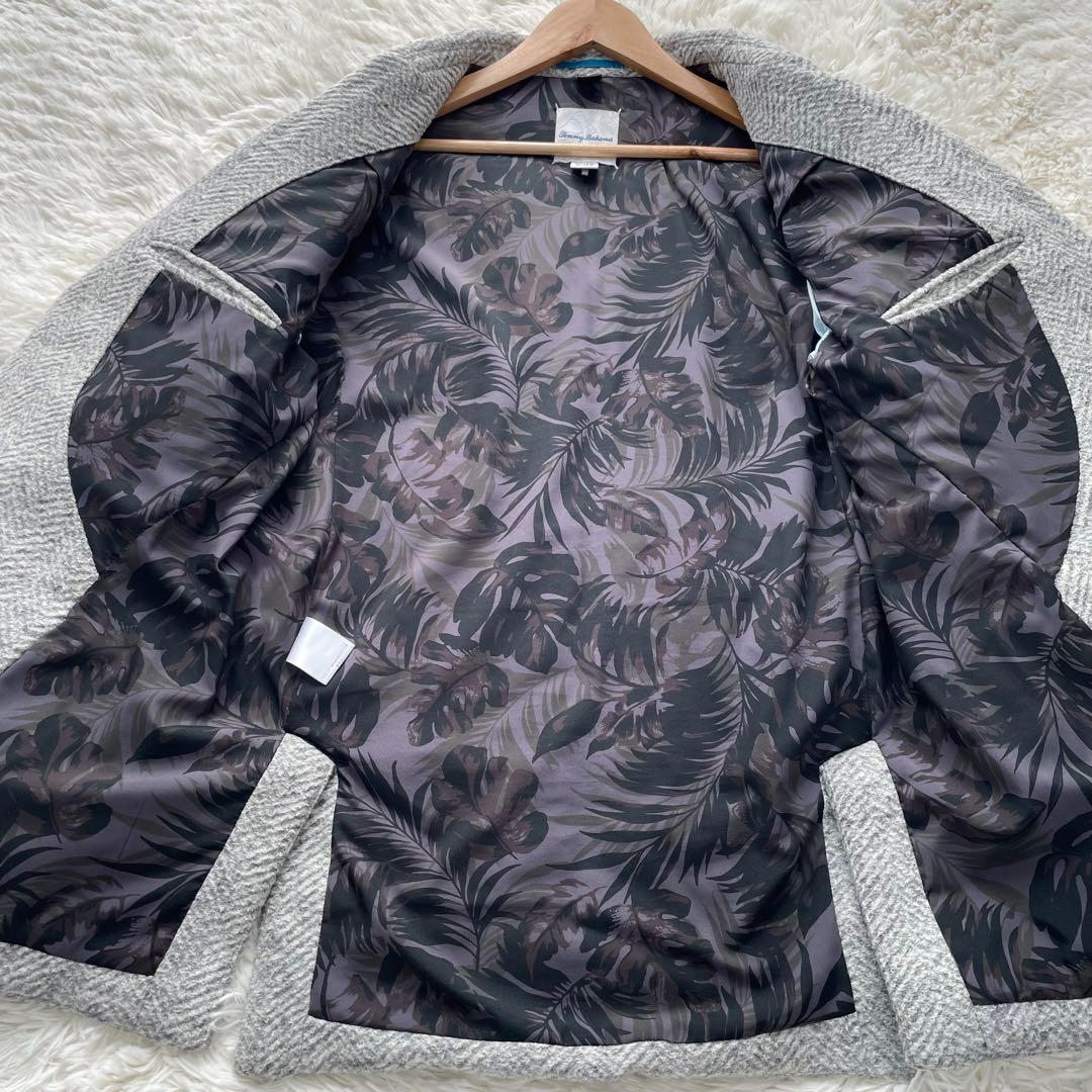 極美品✨トミーバハマ　テーラードジャケット　肉厚ダウン　ヘリンボーン　裏地　XL