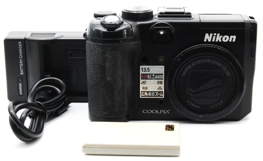 【動作確認済】Nikon CoolPix P6000 バッテリー充電器付き
