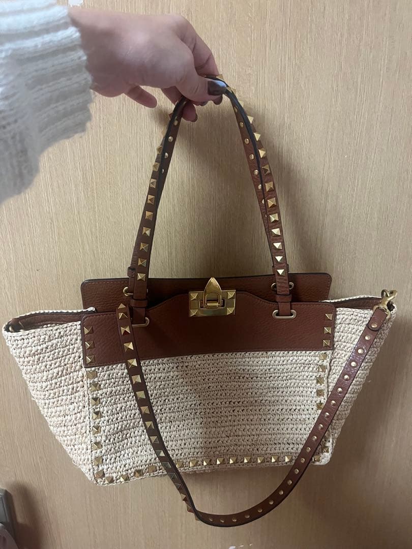 ALOHA様用　VALENTINO かごバッグ スタッズ付き