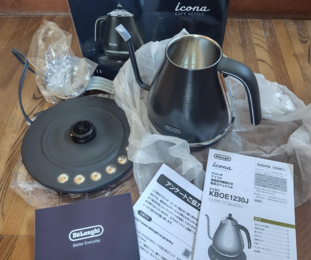 m*様 【未使用品】デロンギ　電気ケトル アイコナ　KBOE1230J-GY