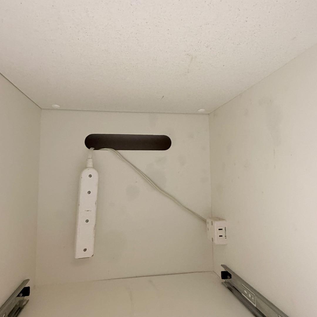 ニトリ カップボード シャロー 食器棚 木目 キッチンカウンター