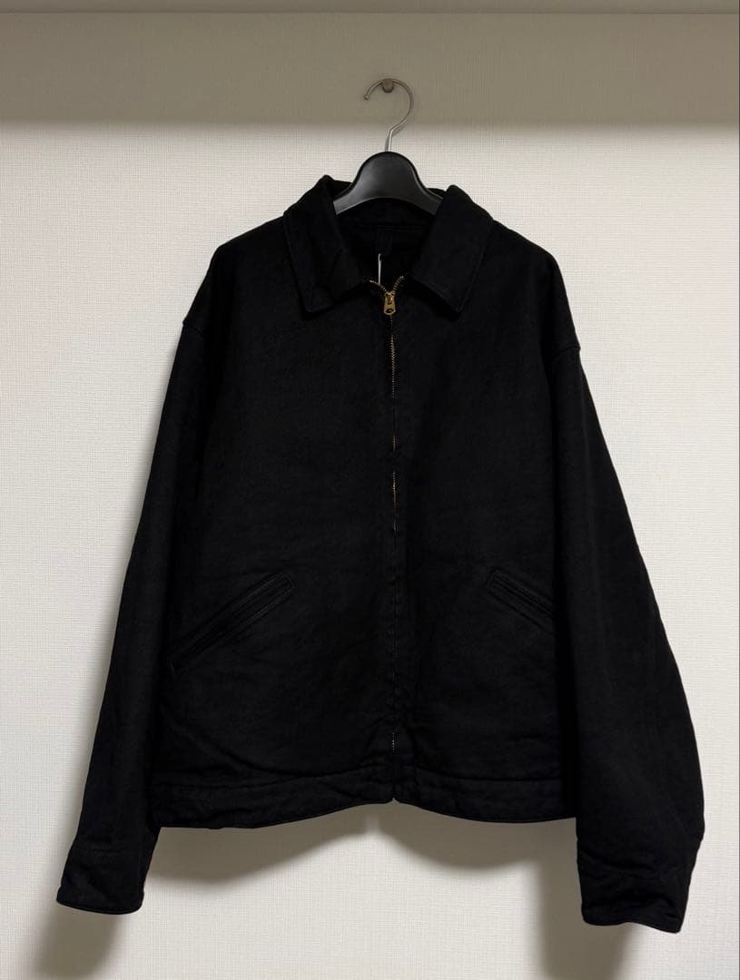 COMOLI ブラックデニムジップショートジャケット 2 26SS