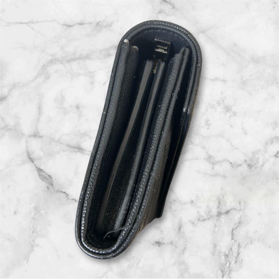 YSL イヴ・サンローラン　ブラック 長財布