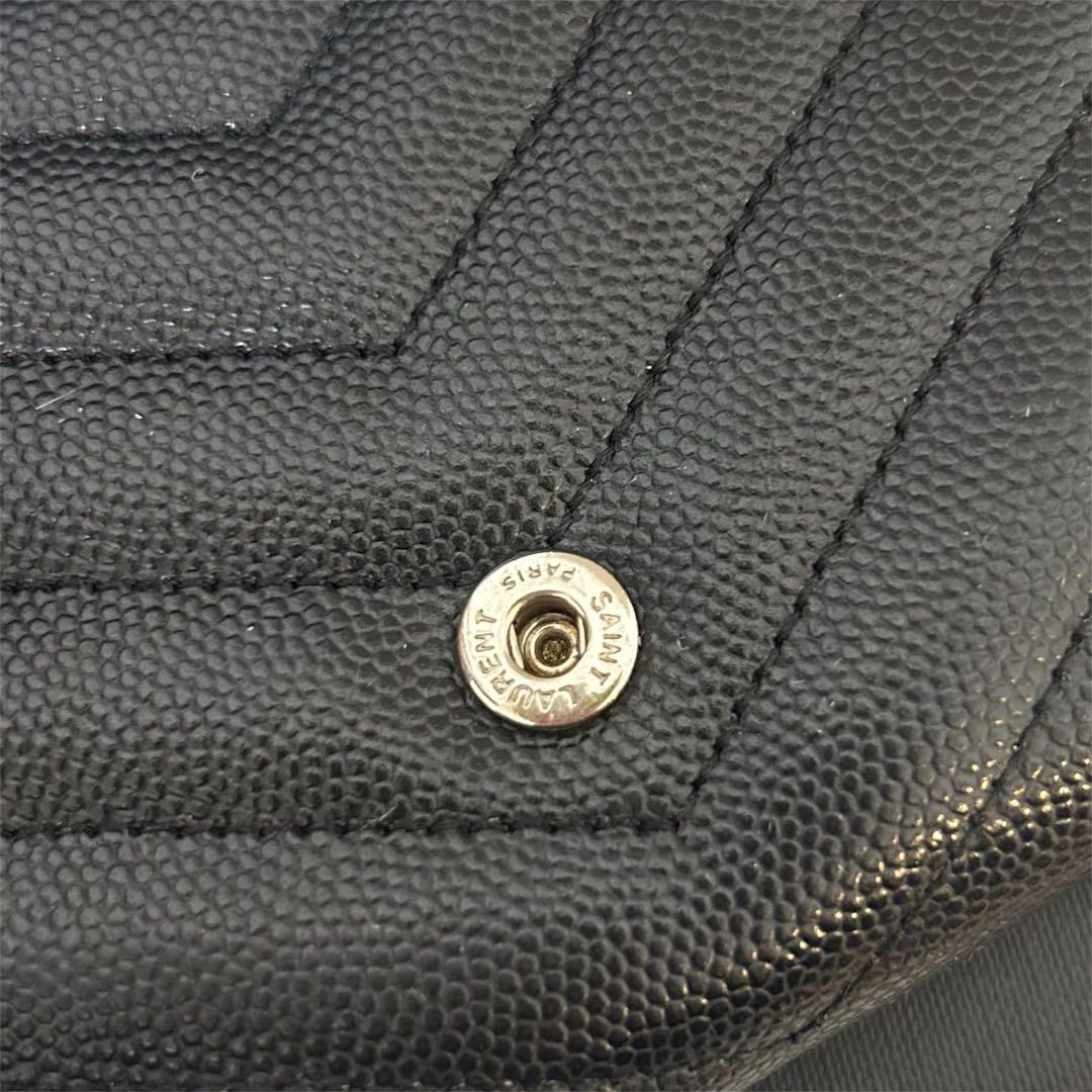 YSL イヴ・サンローラン　ブラック 長財布