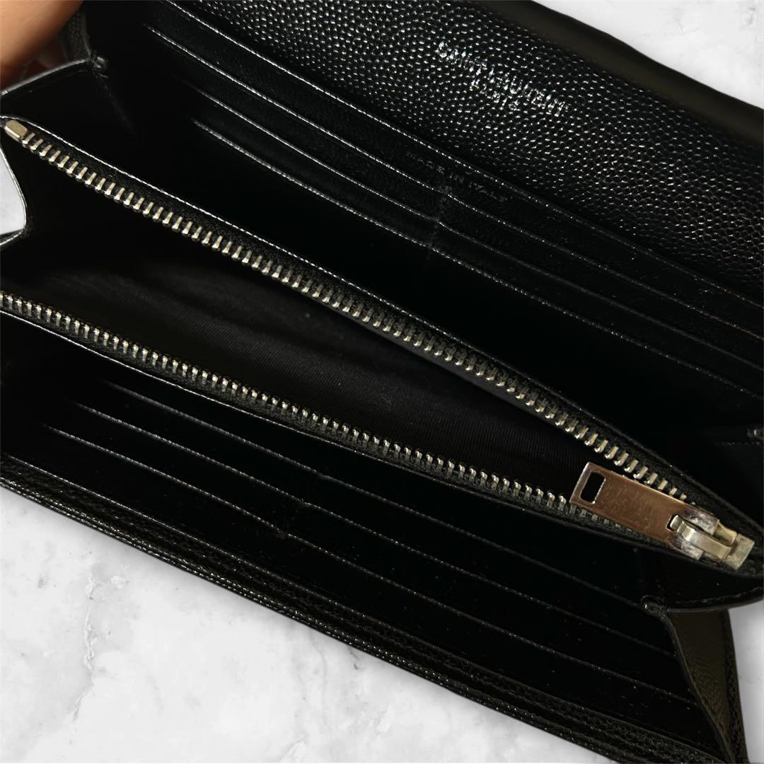 YSL イヴ・サンローラン　ブラック 長財布