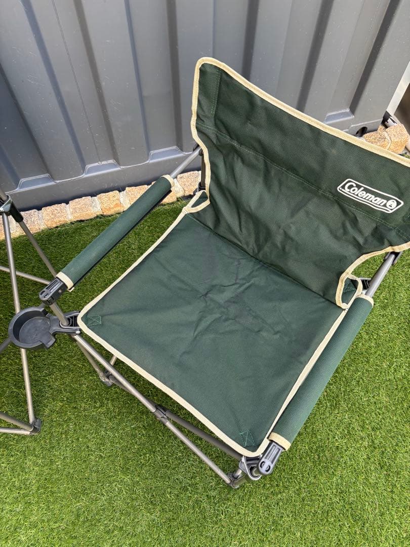 Coleman 折りたたみチェア　グリーン　2個セット