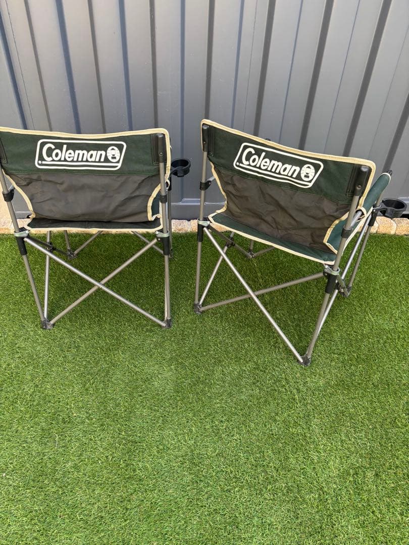 Coleman 折りたたみチェア　グリーン　2個セット