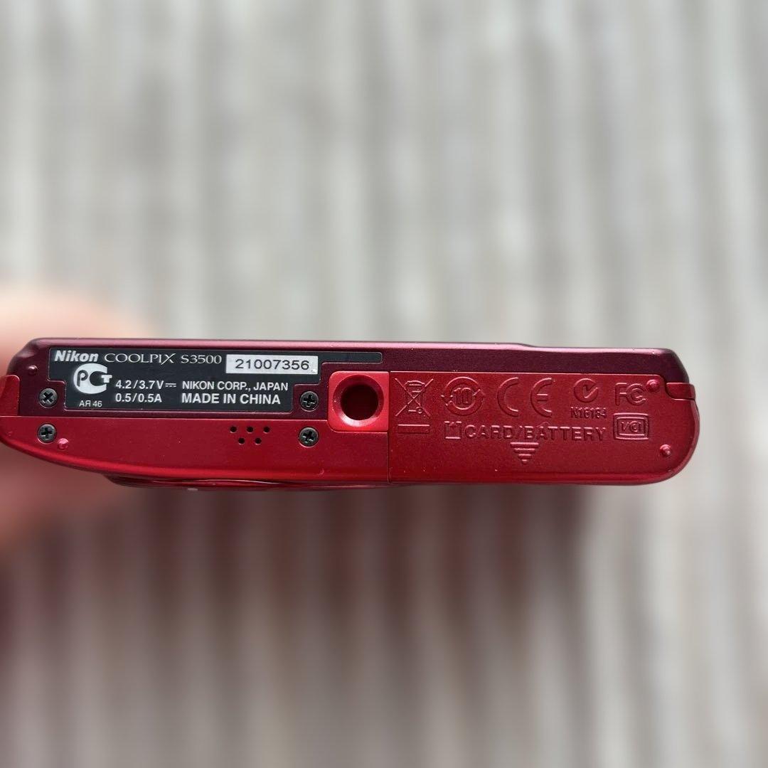 NIKON coolpix ニコン クールピクス　s3500 レッド