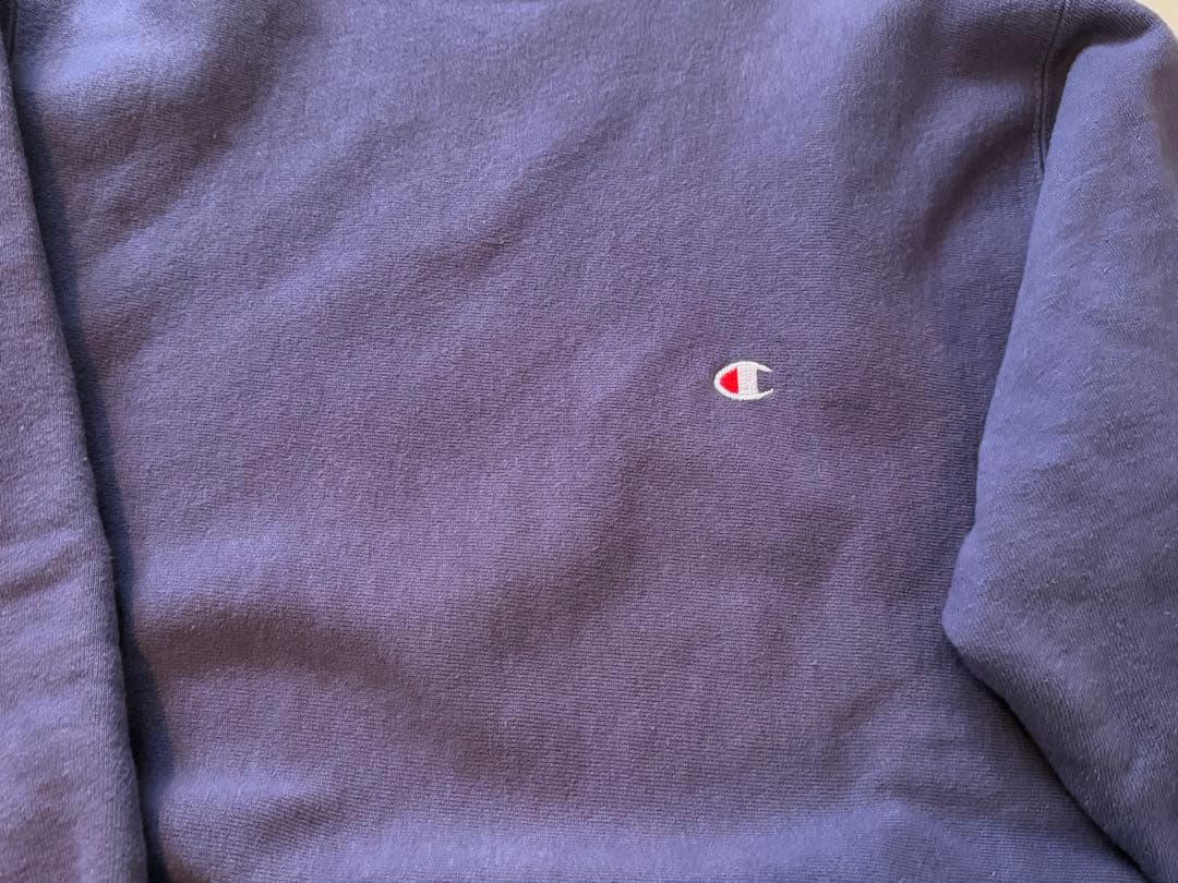 チャンピオンリバースウィーブ 90s サイズL USA 茄子紺　美品
