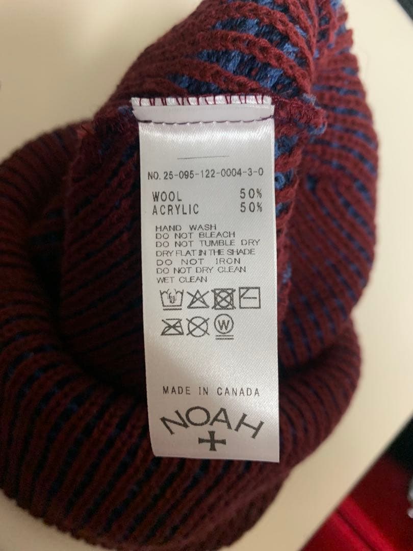 NOAH ニット帽 ワインレッド