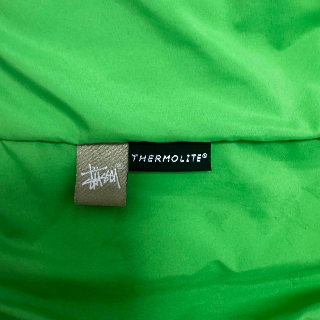 ジャケット・アウター OLD STUSSY PUFFER VEST GREEN THERMOLITE