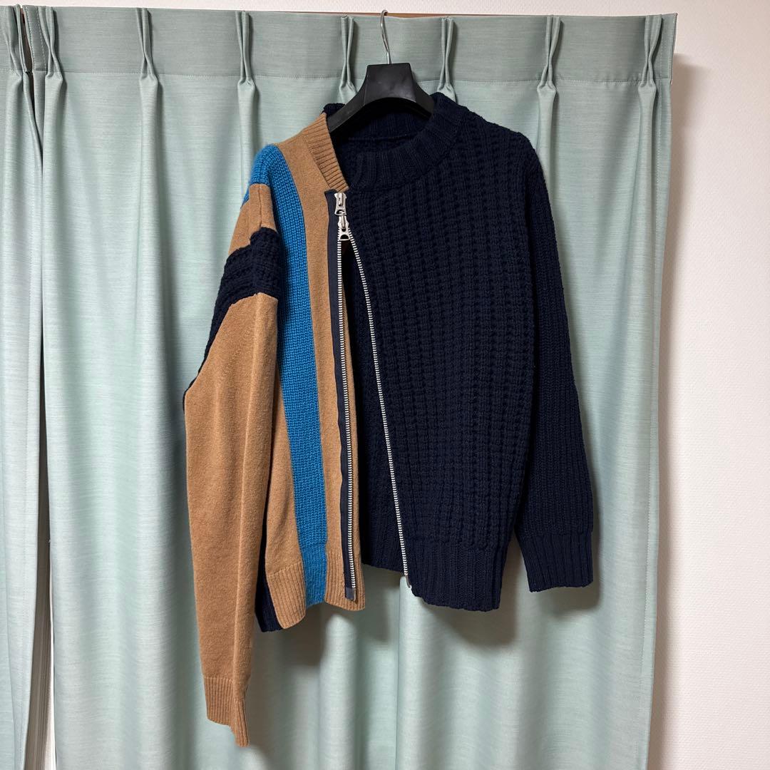 トップス sacai 20AW Wool Knit Blouson