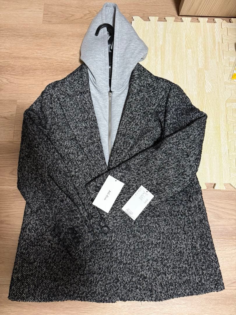 新品Mila Owen フードドッキングシングルブレストジャケット　0サイズ