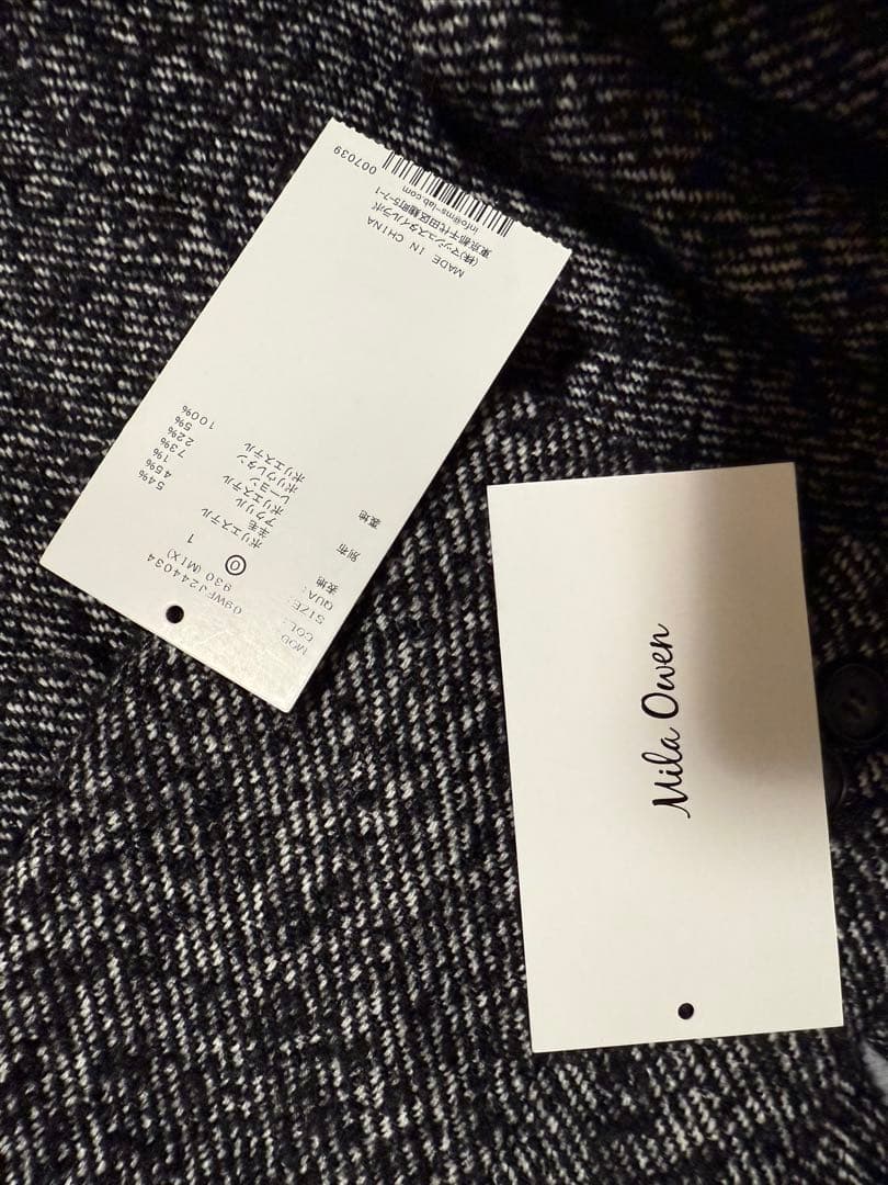 新品Mila Owen フードドッキングシングルブレストジャケット　0サイズ