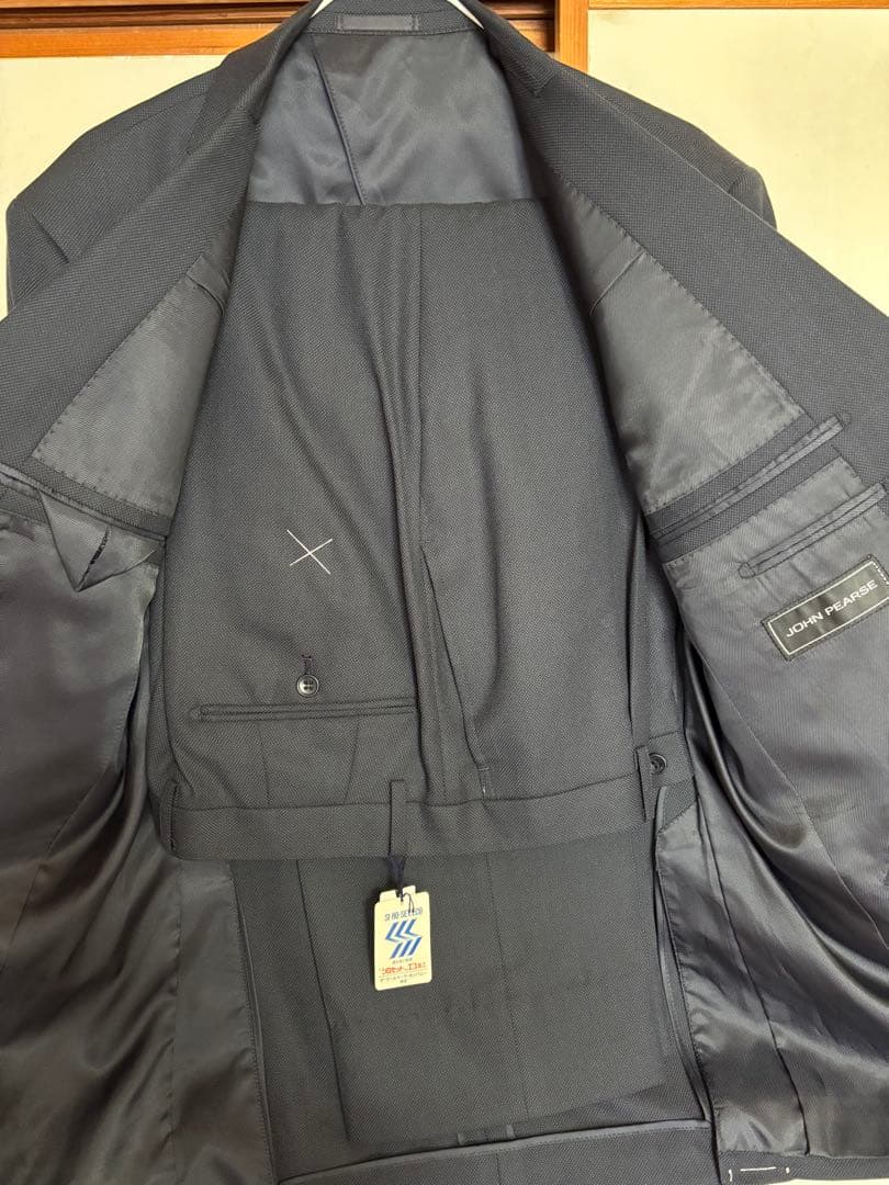 JOHN PEARSE スーツ 黒/濃紺 AB6