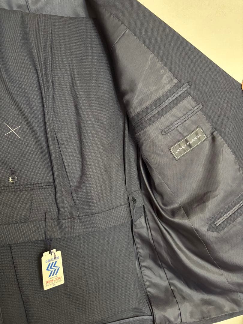 JOHN PEARSE スーツ 黒/濃紺 AB6