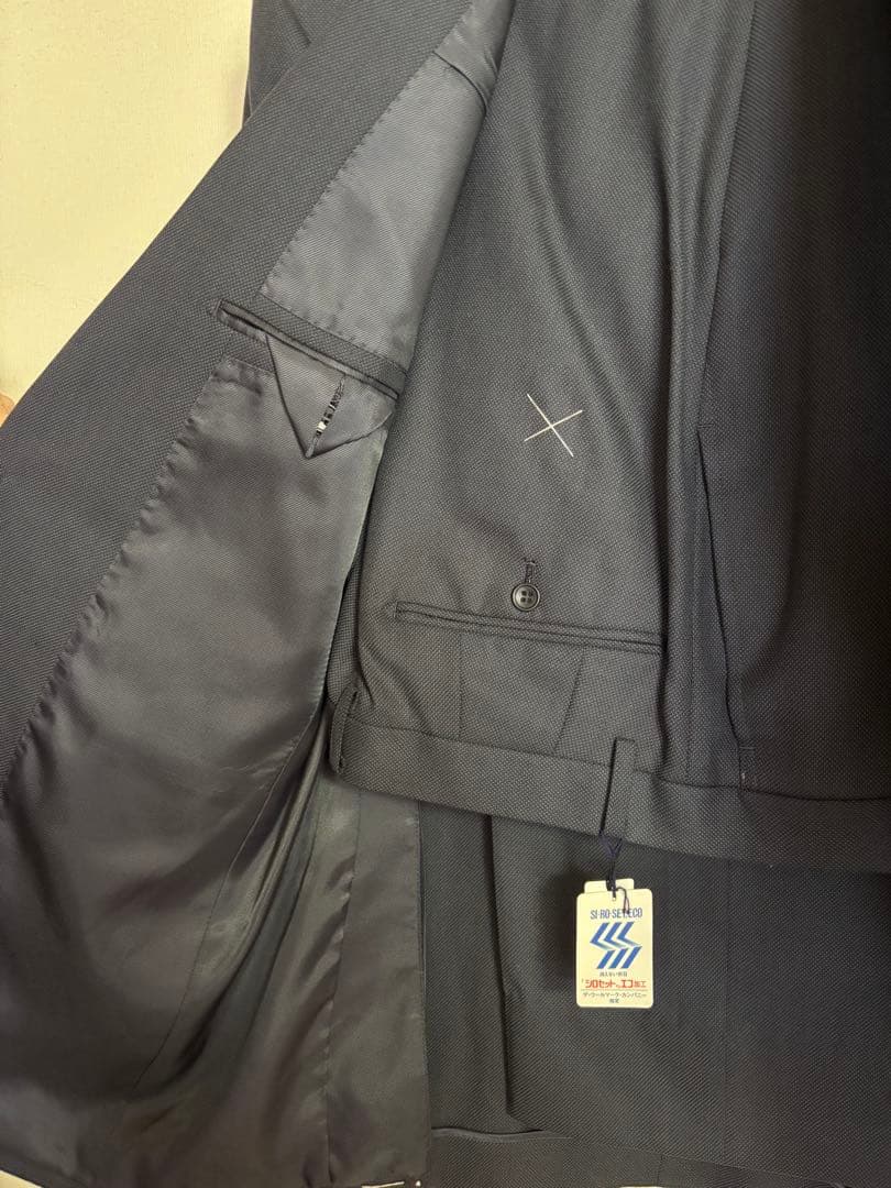 JOHN PEARSE スーツ 黒/濃紺 AB6